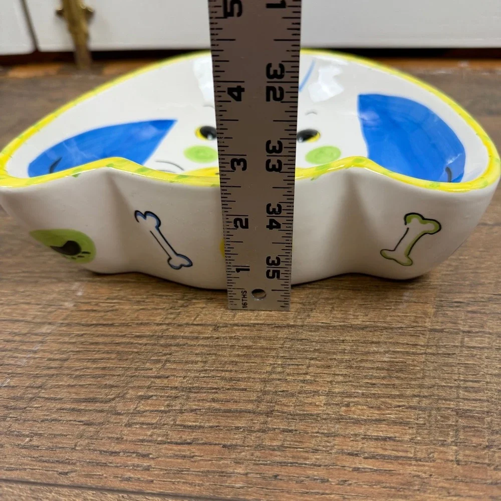 Vintage Natural Wonders Ceramic‎ Dog Bowl Dish Novelty Puppy Decor